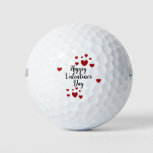 Gelukkig Valentijnsdag Golfvallen Golfballen