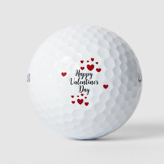 Gelukkig Valentijnsdag Golfvallen Golfballen (Voorkant)