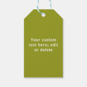 Gelukkig Valentijnsdag groene, eenvoudige hartlief Cadeaulabel (Achterkant)