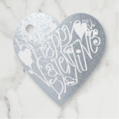 Gelukkig Valentijnsdag hart Bedankjes Labels (Voorkant)