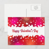 Gelukkig Valentijnsdag hart - Briefkaart (Voorkant / Achterkant)