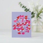 Gelukkig Valentijnsdag hart Briefkaart (Staand voorkant)