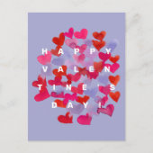 Gelukkig Valentijnsdag hart Briefkaart (Voorkant)