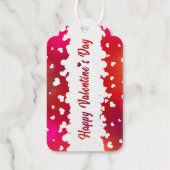 Gelukkig Valentijnsdag hart Cadeaulabels (Achterkant)