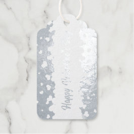 Gelukkig Valentijnsdag hart Cadeaulabels