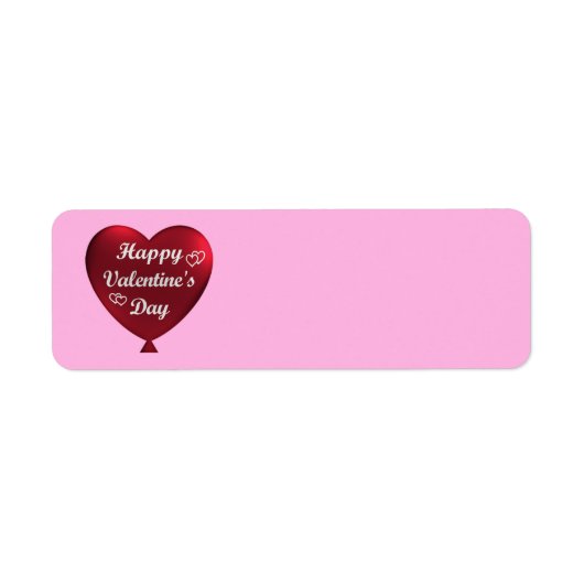 Gelukkig Valentijnsdag hart Etiket (Voorkant)