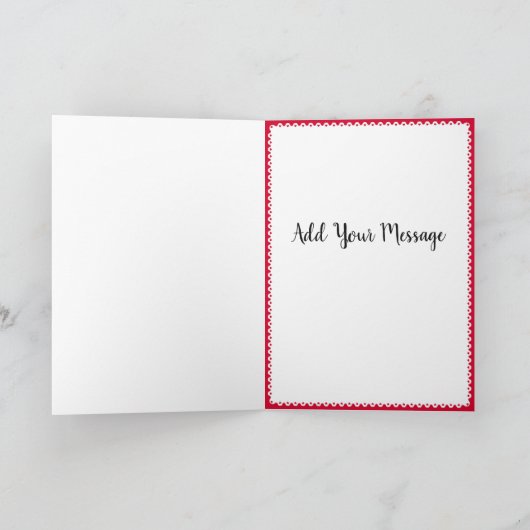 Gelukkig Valentijnsdag hart Feestdagen Kaart (Binnen)