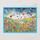 Gelukkig Valentijnsdag hart Feestdagenkaart (Voorkant)