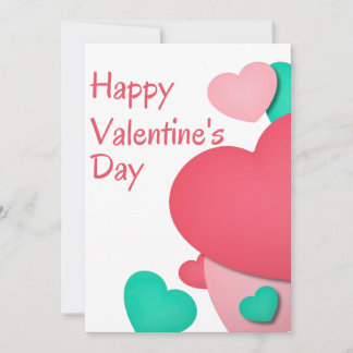 Gelukkig Valentijnsdag hart Kaart