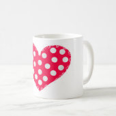 Gelukkig Valentijnsdag hart Koffiemok (Voorkant rechts)