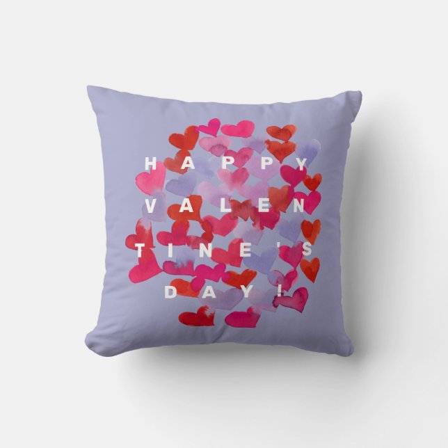 Gelukkig Valentijnsdag hart Kussen (Voorkant)