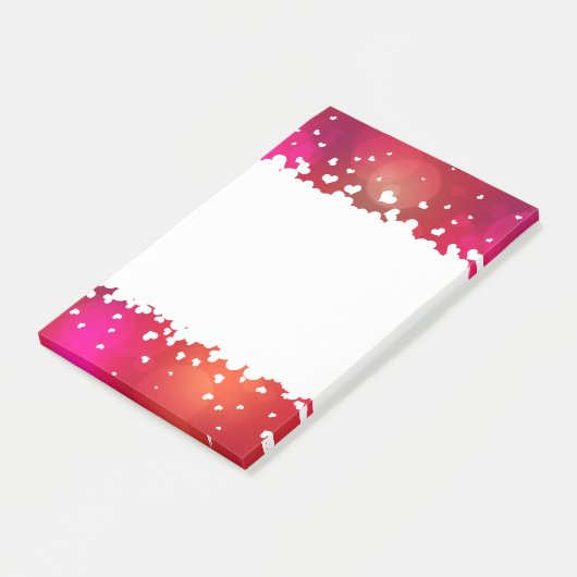 Gelukkig Valentijnsdag hart Post-it® Notes (Schuin)