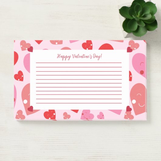 Gelukkig Valentijnsdag hart Post-it® Notes (Kantoor)