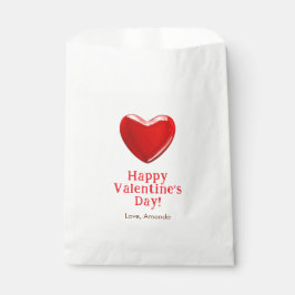 Gelukkig Valentijnsdag hart snoep zoete traktatie Bedankzakje