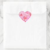 Gelukkig Valentijnsdag hart Sticker (Tas)