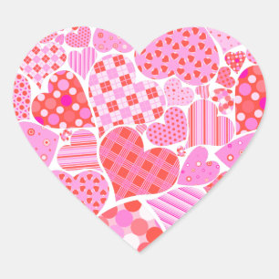 Gelukkig Valentijnsdag hart Sticker