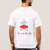 Gelukkig Valentijnsdag hart T-shirt (Achterkant)