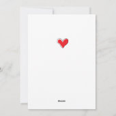 Gelukkig Valentijnsdag Heart Love Dinosaurs Holida Feestdagenkaart (Achterkant)