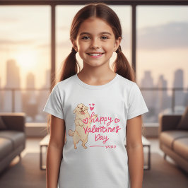 Gelukkig Valentijnsdag Hond Shirt | Cute Puppy Lie