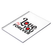 Gelukkig Valentijnsdag - hou van je eeuwig Afbeeld Notitieboek (Linkerzijde)
