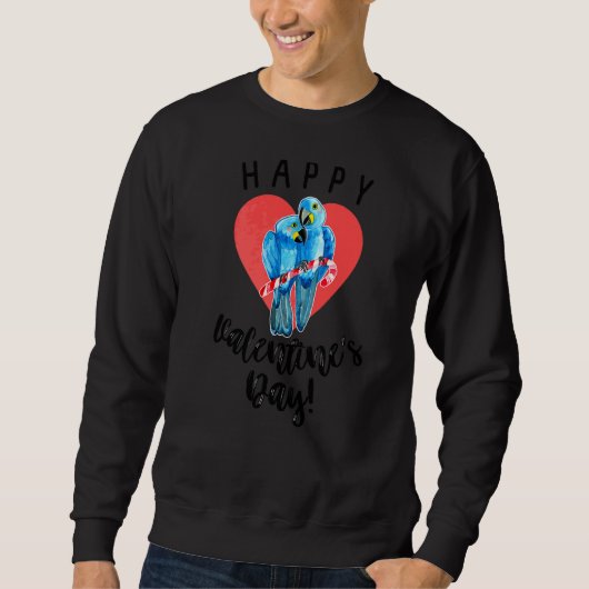 Gelukkig Valentijnsdag hyacinth Macaws Trui (Voorkant)