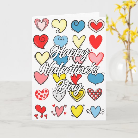 Gelukkig Valentijnsdag | Ik hoor je Kaart (Gele Bloem)