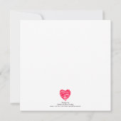 Gelukkig Valentijnsdag is het hart gepersonaliseer Kaart (Achterkant)