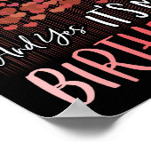 Gelukkig Valentijnsdag ja het is mijn verjaardag Poster (Hoek)