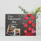 Gelukkig Valentijnsdag je foto Feestdagenkaart (Staand voorkant)