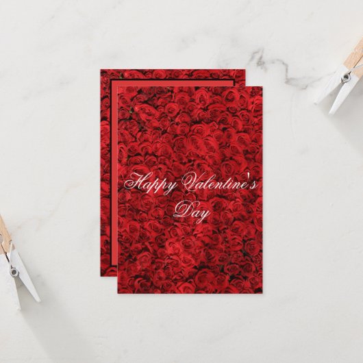 Gelukkig Valentijnsdag Kaart (Voorkant / Achterkant in situ)