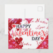 Gelukkig Valentijnsdag kaart (Voorkant / Achterkant)
