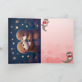Gelukkig Valentijnsdag kaart | Otter wenskaart (Binnen)