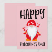 Gelukkig Valentijnsdag Kabouter Vakantiekaart Feestdagenkaart (Voorkant / Achterkant)