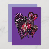 Gelukkig Valentijnsdag kerstkaart (Voorkant / Achterkant)