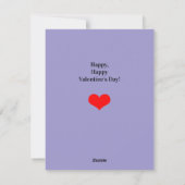 Gelukkig Valentijnsdag Kerstkaart is not correct,  (Achterkant)