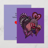 Gelukkig Valentijnsdag Kerstkaart is not correct,  (Voorkant / Achterkant)