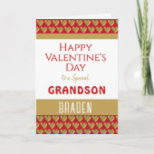 Gelukkig Valentijnsdag kleinzoon kaart (Voorkant)