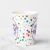 Gelukkig Valentijnsdag kleurrijke Confetti Papieren Bekers (Links)