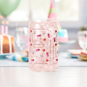 Gelukkig Valentijnsdag Koppel Drinkware Set Liefde Blikvorm Glas