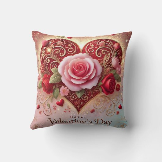 Gelukkig Valentijnsdag Kussen (Achterkant)