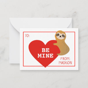 Gelukkig Valentijnsdag   Kute hartslag Notitiekaartje
