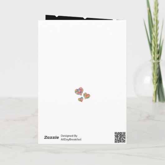 Gelukkig Valentijnsdag | Liefde zit in de ❤ Feestdagen Kaart (Achterkant)