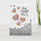 Gelukkig Valentijnsdag | Liefde zit in de ❤ Feestdagen Kaart (Voorkant)