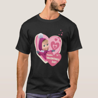Gelukkig Valentijnsdag Masha en Beer 1 T-shirt
