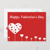 Gelukkig Valentijnsdag met een hevig hart Holiday  Feestdagenkaart (Voorkant / Achterkant)