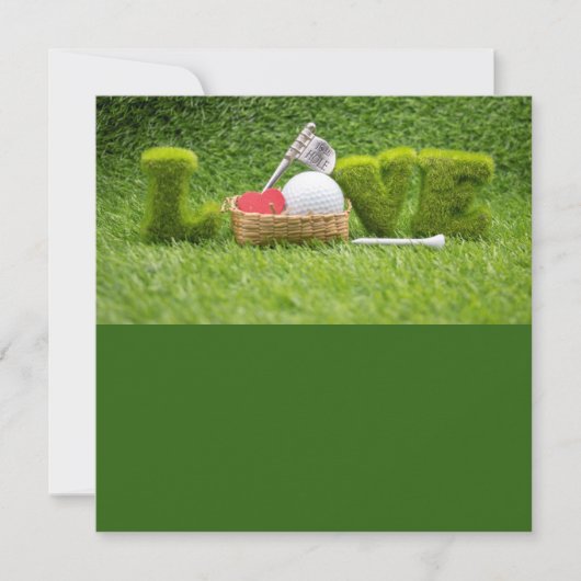 Gelukkig Valentijnsdag met golfer van liefde (Voorkant)