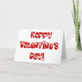 Gelukkig Valentijnsdag met hart Feestdagen Kaart (Voorkant)