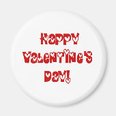 Gelukkig Valentijnsdag met hart Magneet (Voorkant)