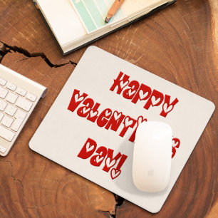 Gelukkig Valentijnsdag met hart Muismat