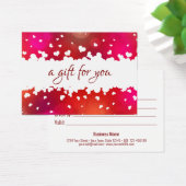 Gelukkig Valentijnsdag met mooie harten Kaart (Bureau)